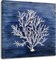 Arts Nautical Canvas Wall Art Hand Painted Navy Blue and White Coastal Painting Modern Abstract Tree Artwork